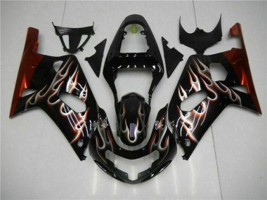 Cheap 2001-2003 Black Suzuki GSXR 600/750 Full Fairing Kit Canada