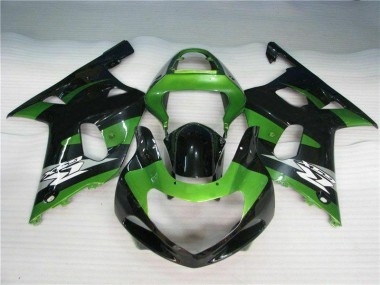 Cheap 2001-2003 Green Black Suzuki GSXR 600/750 Motorcycle Fairings Canada