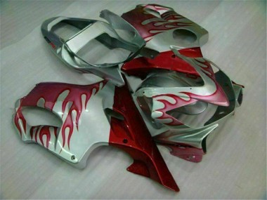 Cheap 2001-2003 Red Flame Silver Honda CBR600 F4i Motorcycle Fairings Canada