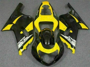 Cheap 2001-2003 Yellow Black Suzuki GSXR 600/750 Plastics Fairing Kits Canada