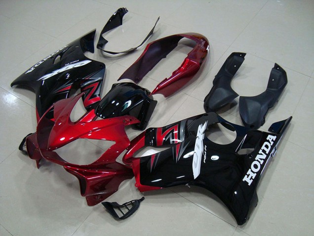 Cheap 2004-2007 Candy Red Black Honda CBR600 F4i Motorcycle Fairings Canada