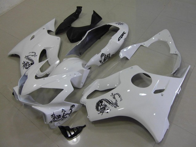 Cheap 2004-2007 White with Black Dragon Honda CBR600 F4i Motorcycle Fairings Canada