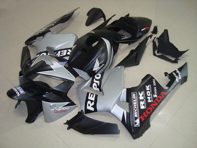 Cheap 2005-2006 Matte Black Silver Repsol Honda CBR600RR Motorcycle Fairings Canada