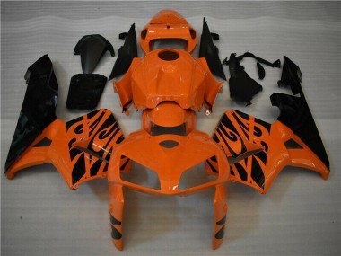 Cheap 2005-2006 Orange Black Honda CBR600RR Abs Fairing Kit Canada