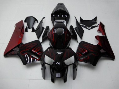 Cheap 2005-2006 Red Flame Black Honda CBR600RR Motorcycle Fairings Canada