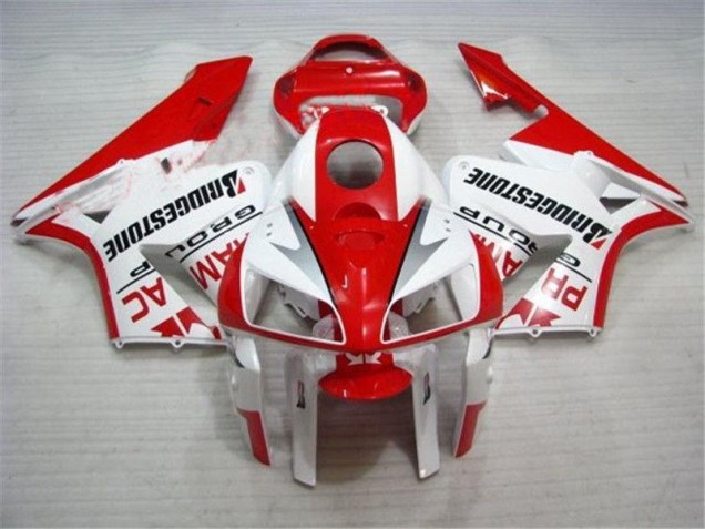 Cheap 2005-2006 Red White Honda CBR600RR Full Fairing Kit Canada