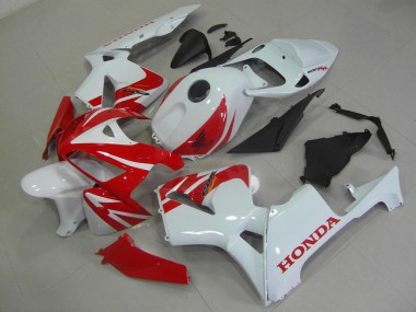 Cheap 2005-2006 Red White Honda CBR600RR Motorcycle Fairings Canada