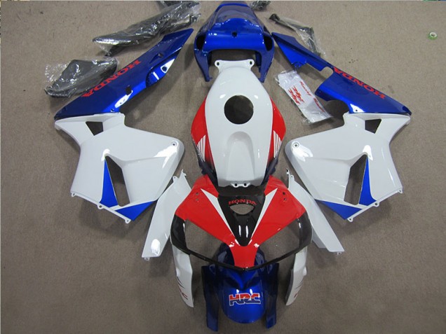 Cheap 2005-2006 White Blue Red Hrc Honda CBR600RR Motorcycle Fairings Canada