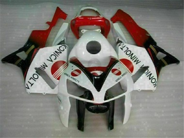 Cheap 2005-2006 White Honda CBR600RR Plastic Full Fairing Kits Canada