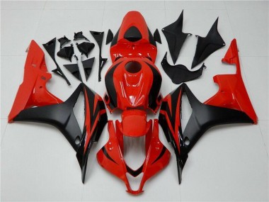 Cheap 2007-2008 Black Red Honda CBR600RR Plastics Motorcycle Fairings Canada