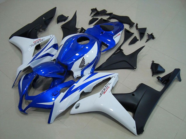 Cheap 2007-2008 Blue White Matte Black Honda CBR600RR Motorcycle Fairings Canada