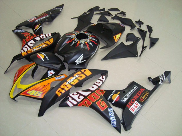 Cheap 2007-2008 Matte Black Rossi Honda CBR600RR Motorcycle Fairings Canada