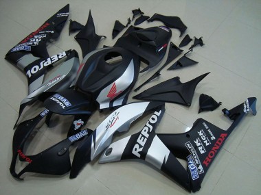 Cheap 2007-2008 Matte Black Silver Repsol Honda CBR600RR Motorcycle Fairings Canada