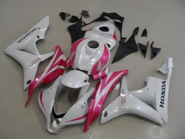 Cheap 2007-2008 Pearl White with Pink Honda CBR600RR Motorcycle Fairings Canada