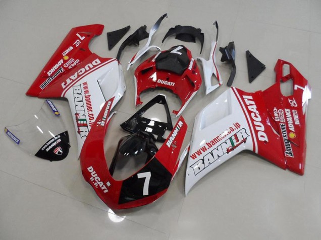 Cheap 2007-2012 Banner 7 Ducati 848 1098 1198 Motorcycle Fairings Canada