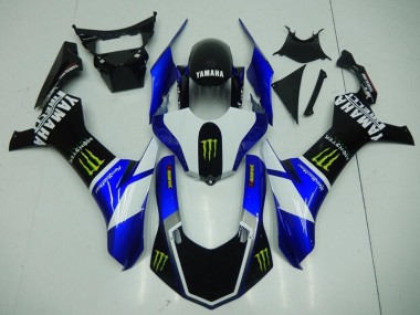 Cheap 2015-2019 Black Blue Monster Yamaha YZF R1 Motorcycle Fairings Canada